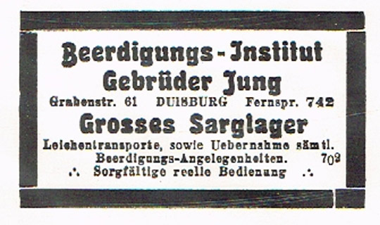 Anzeige von Bestattungshaus Jung