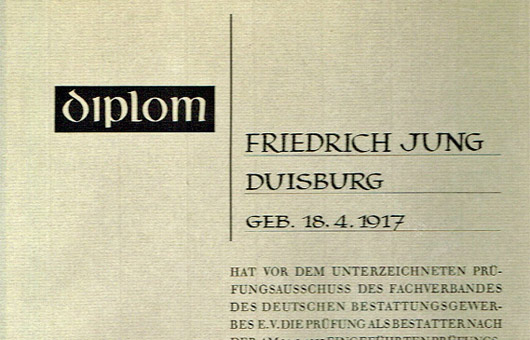 Diplom Friedrich Jung